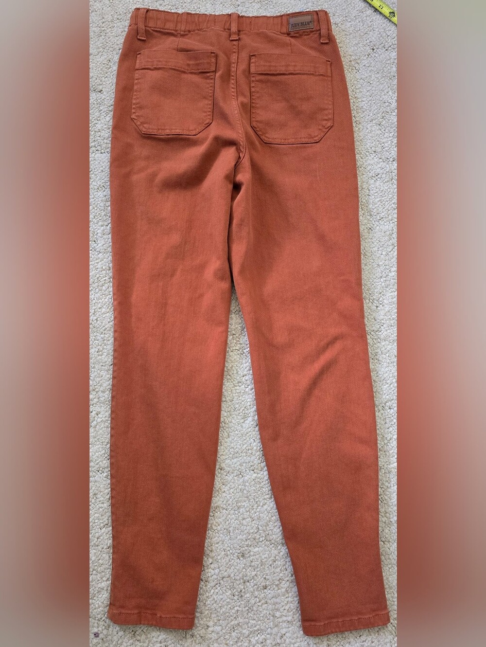 Judy Blue High Waist Double Cuff Jogger Orange Jeans 88911 Size 7/28 - Picture 8 of 8